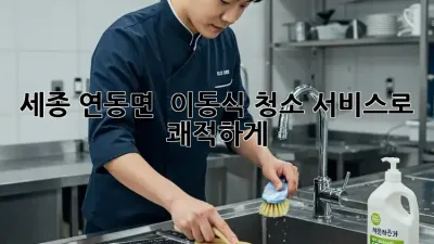 세종 연동면 🏡✨ 이동식 청소 서비스로 쾌적하게!